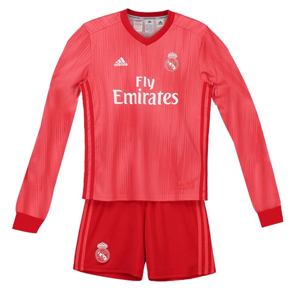 Camiseta Real Madrid Replica Tercera Ropa ML Niños 2018/19 Rojo